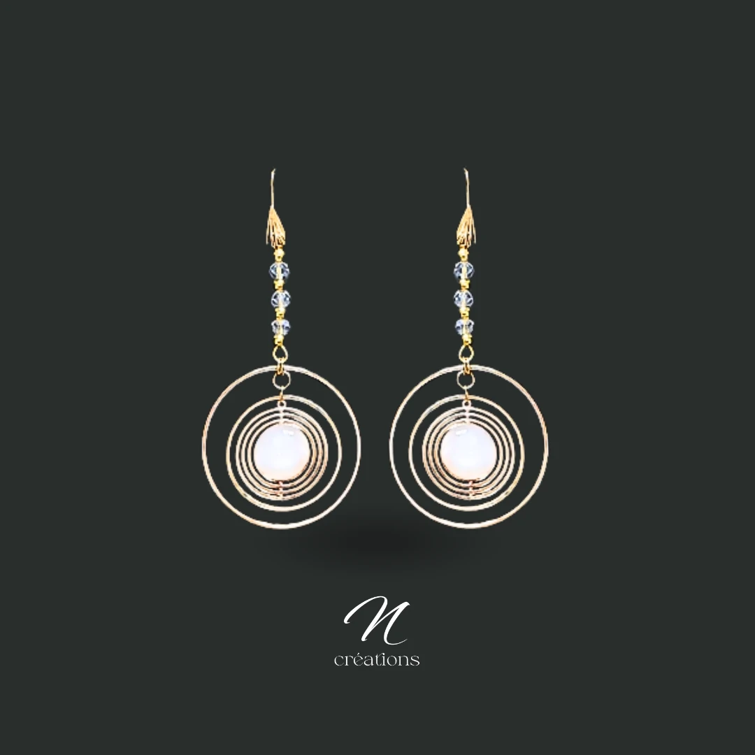 Boucles dorées filigranes Polaris