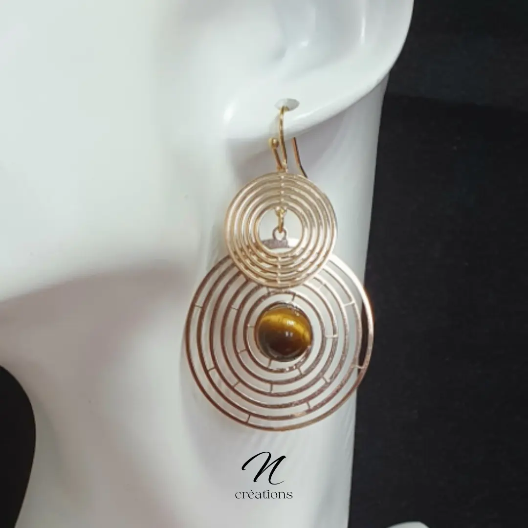 Boucles spirales Œil de tigre