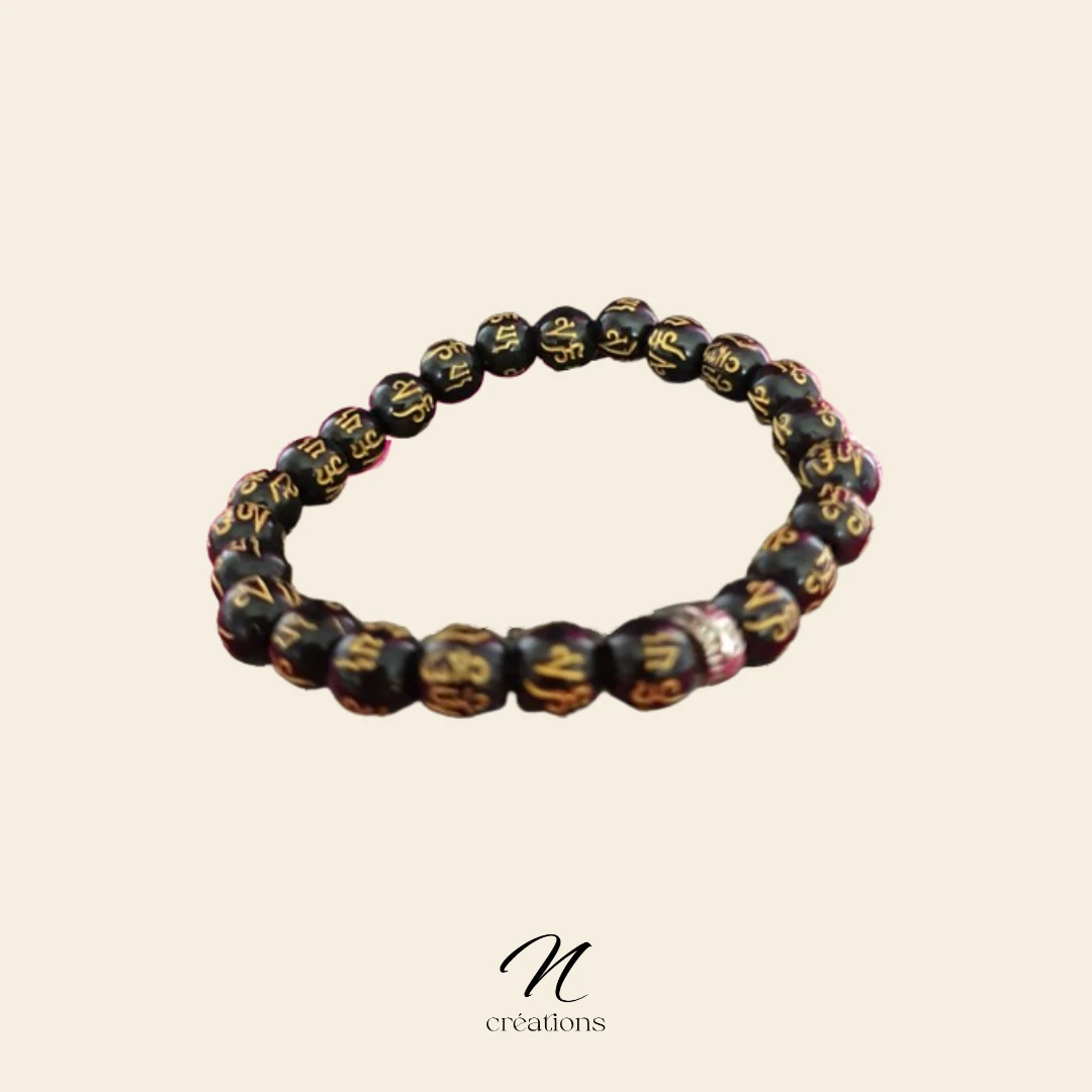 Bracelet mixte perles chinoises