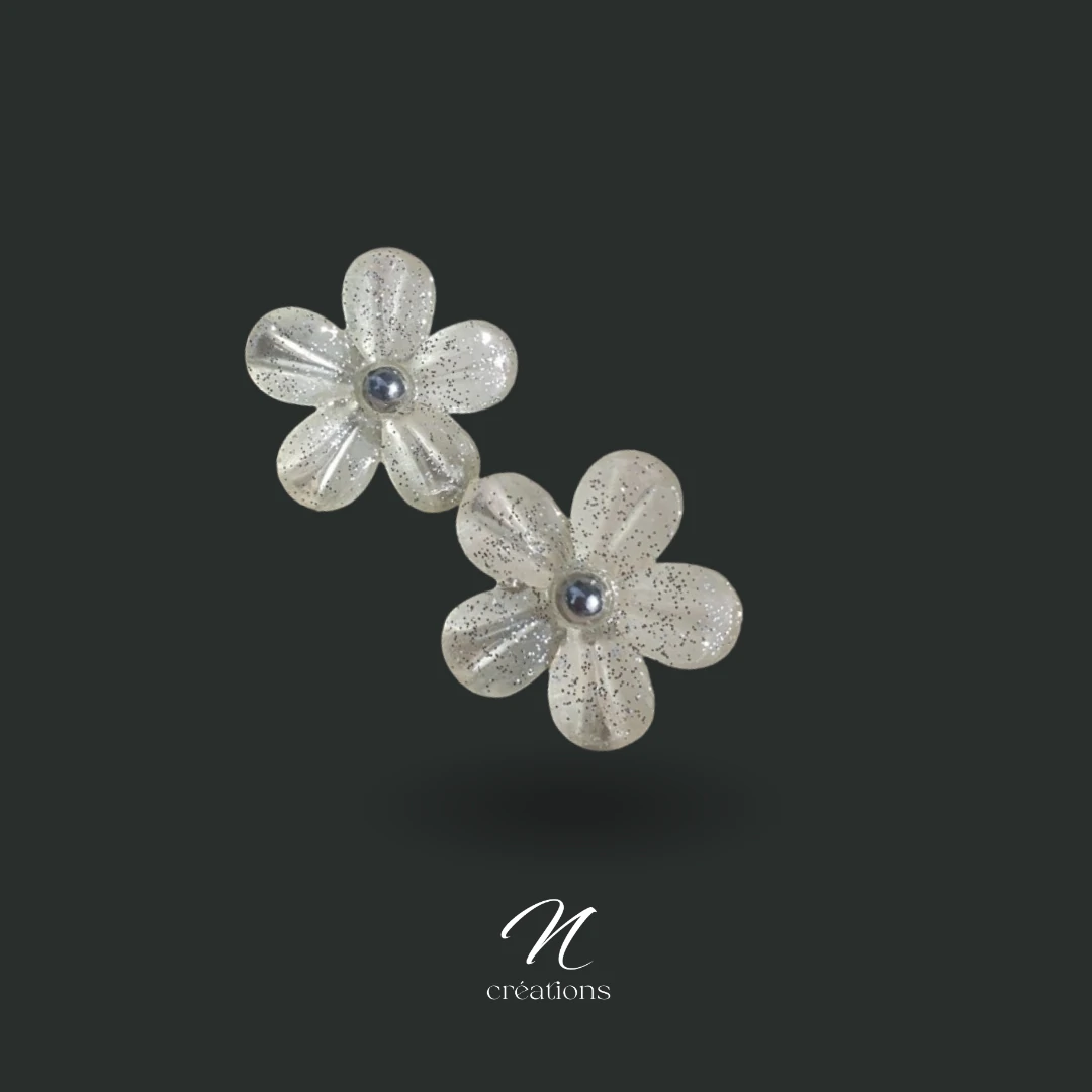 Boucles d’oreilles fleurs jaunes