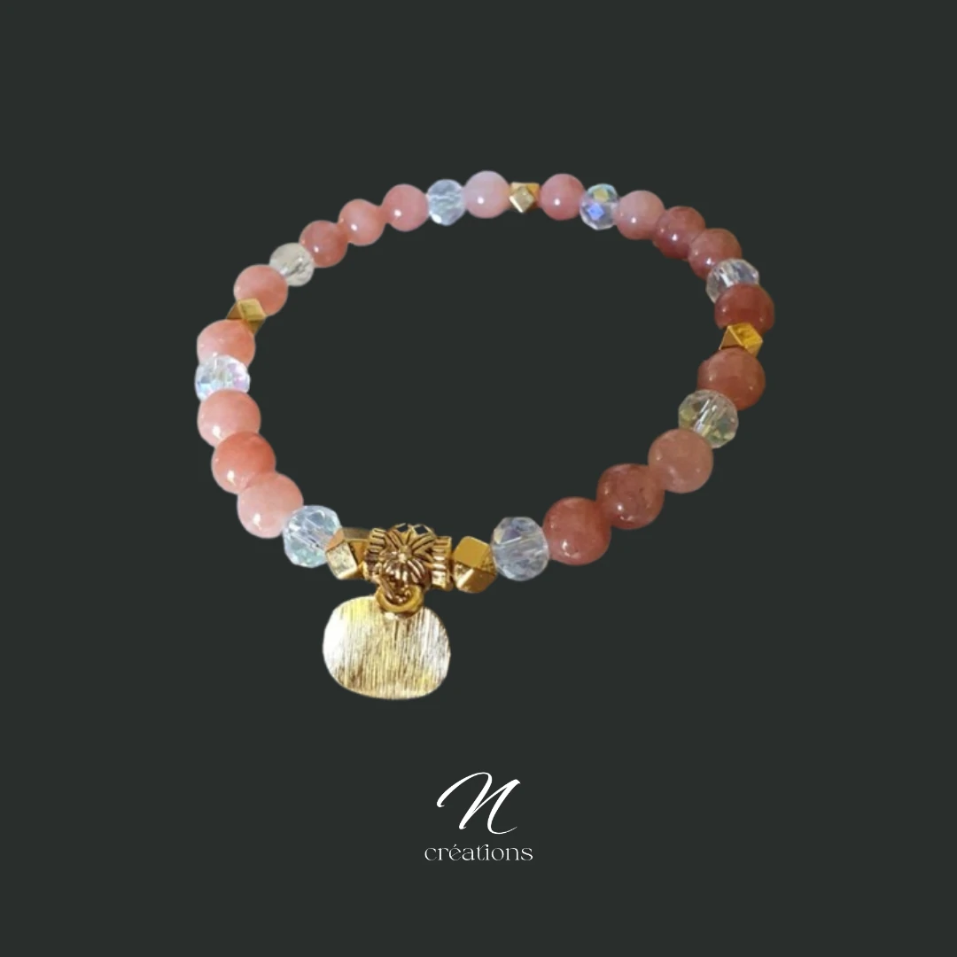 Bracelet extensible pierre de soleil