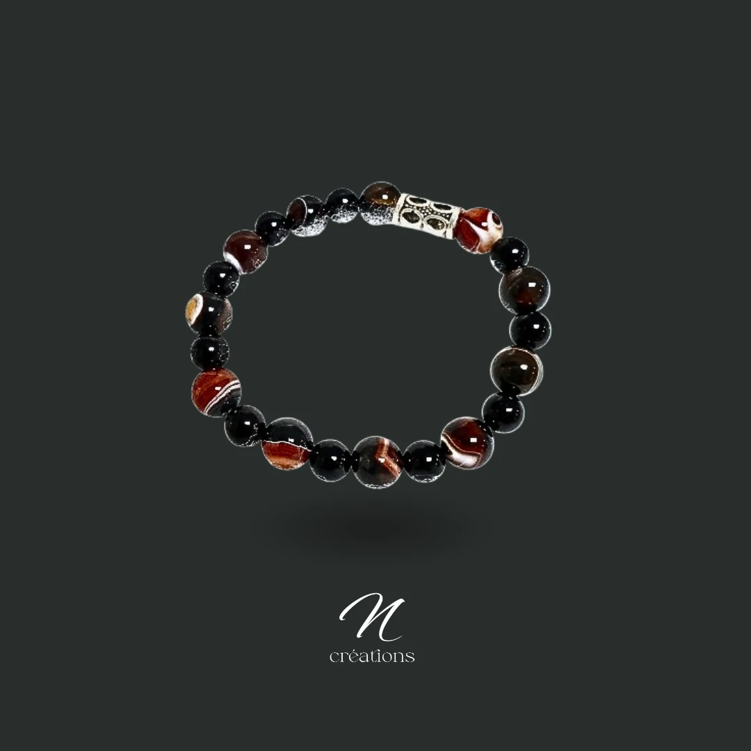 Bracelet Sardonyx et Onyx