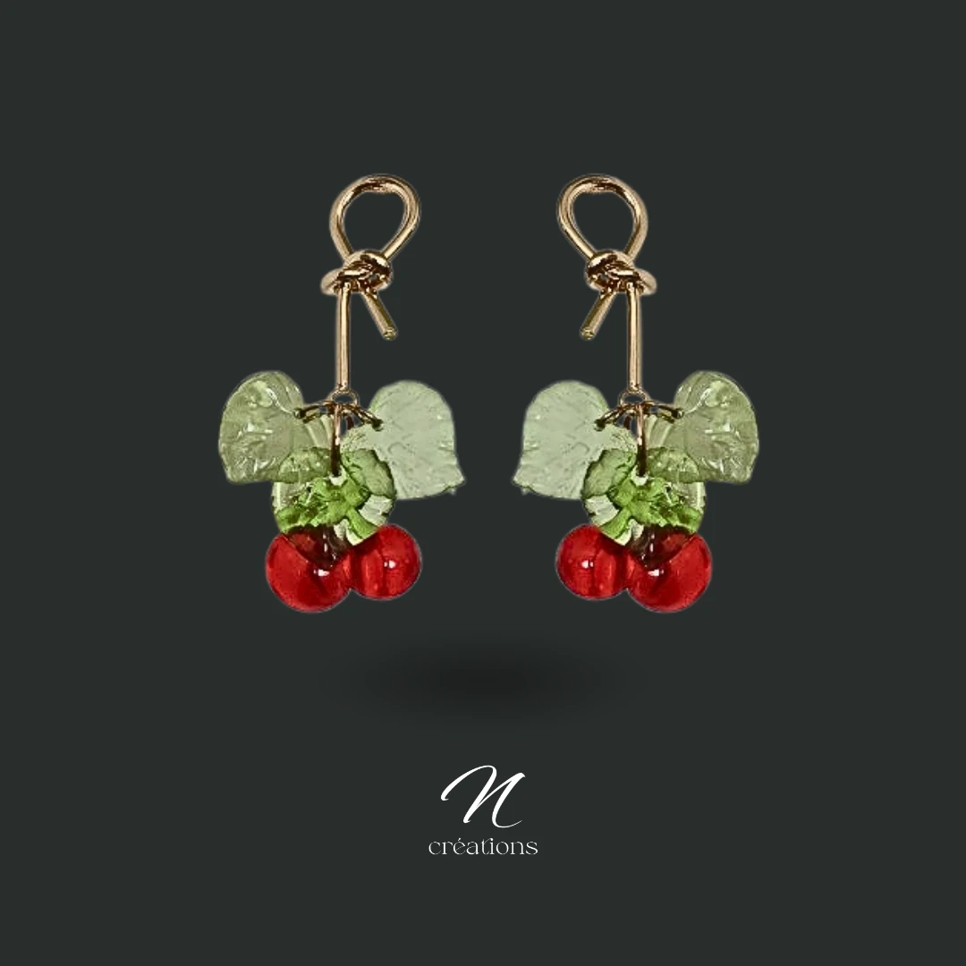 Boucles d’oreilles Cerises