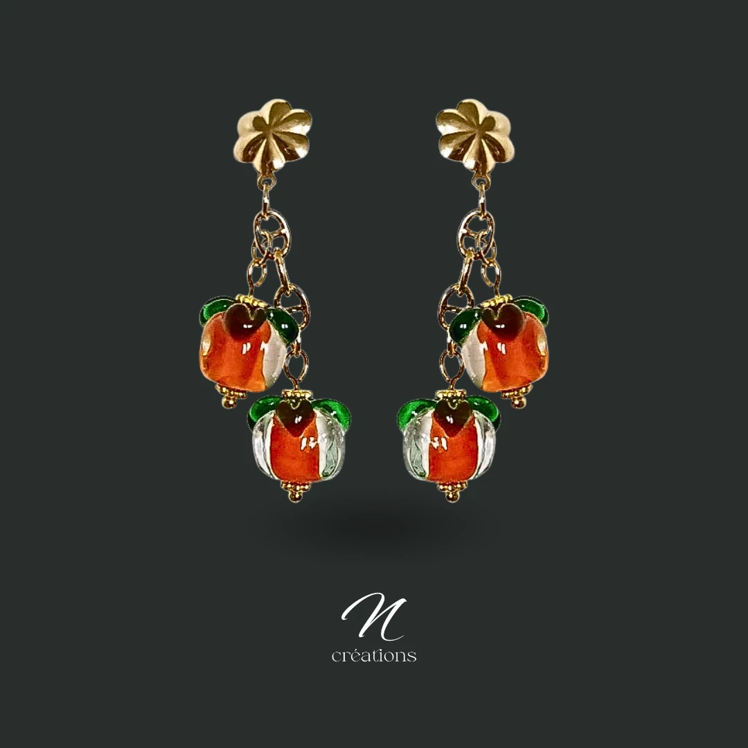 Boucles d’oreilles Kakis