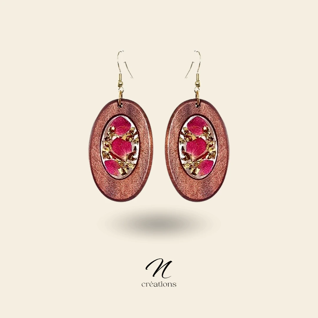 Boucles d’oreilles Pétales de Roses