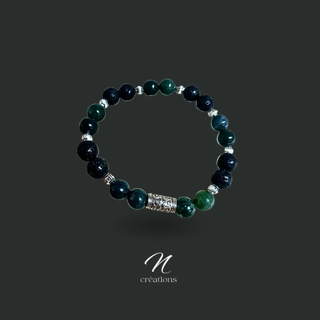 Bracelet Agate Mousse