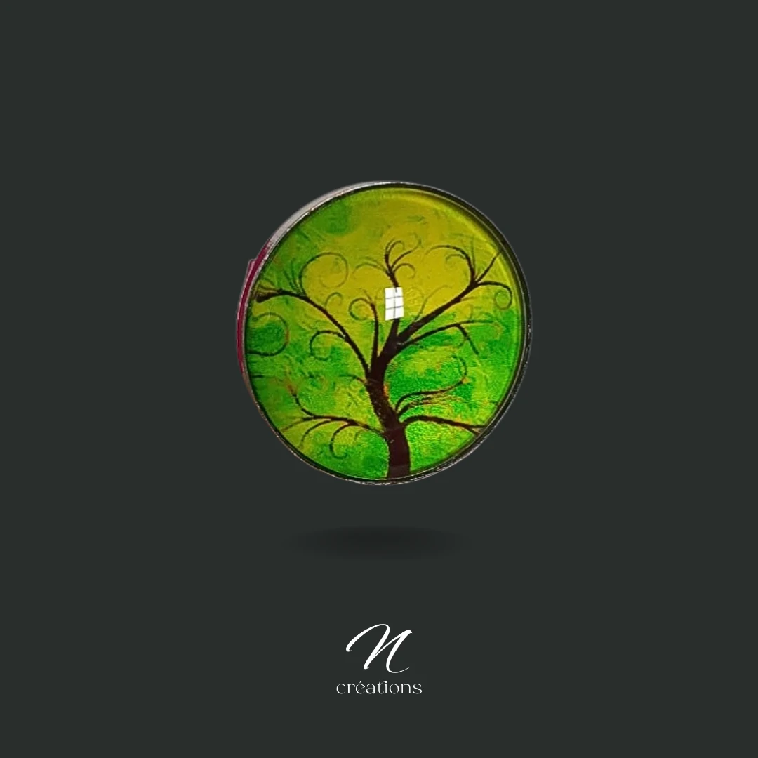 Bague arbre de vie vert