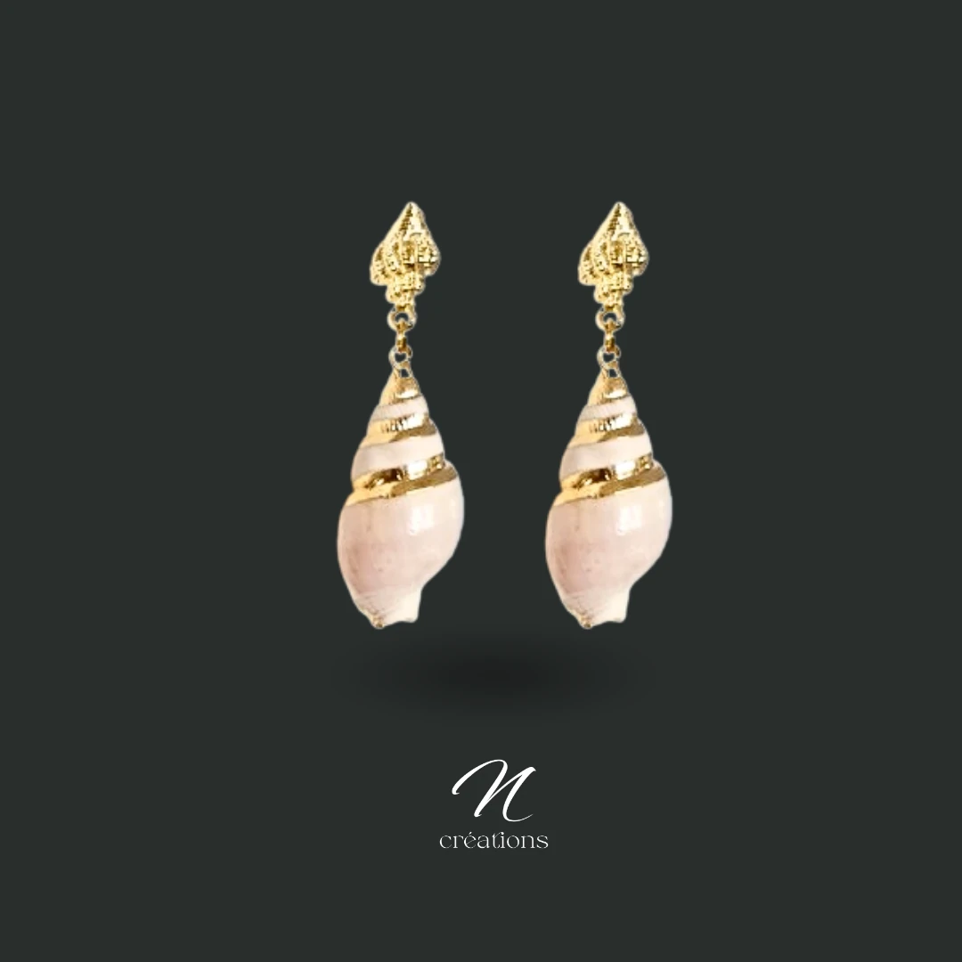 Boucles d’oreilles coquillages