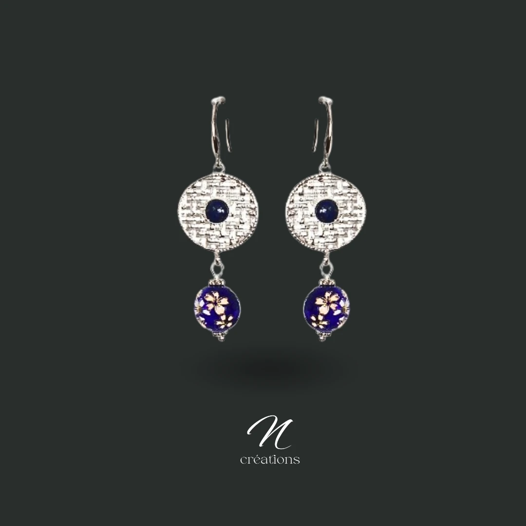 Boucles d'Oreilles Lapis-lazuli