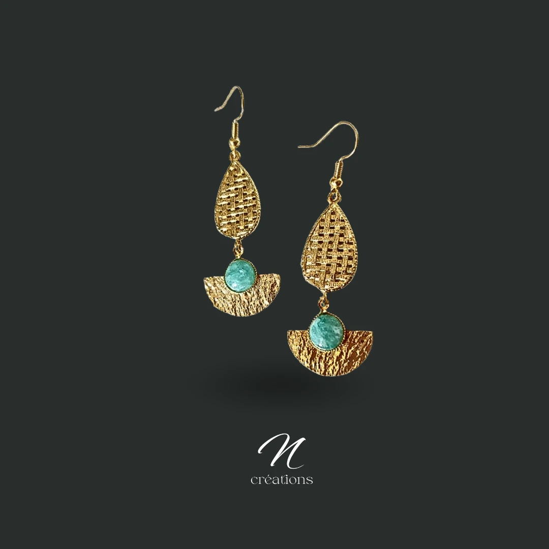 Boucles d’oreilles Amazonite