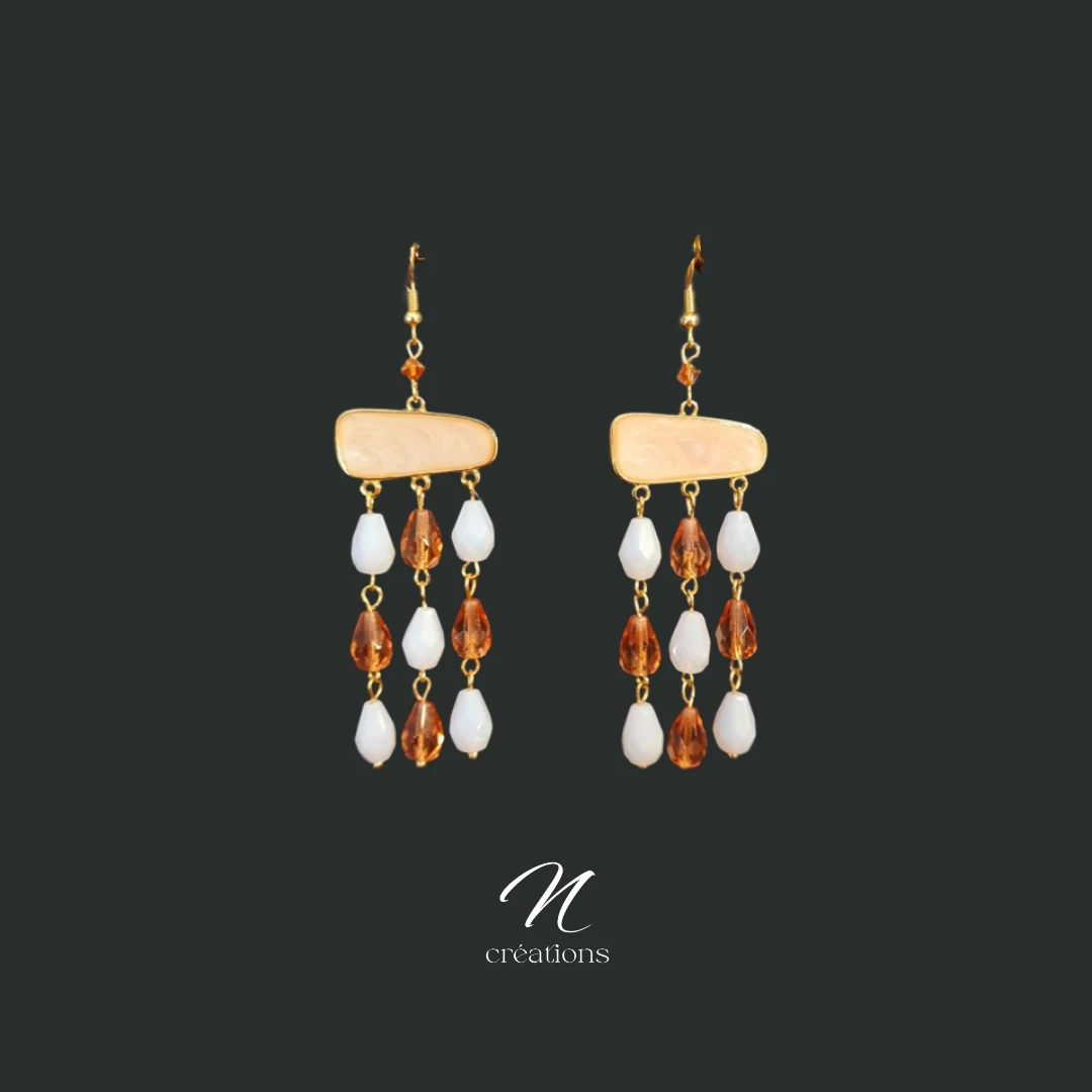Boucles d’oreilles Chandeliers rectangulaires