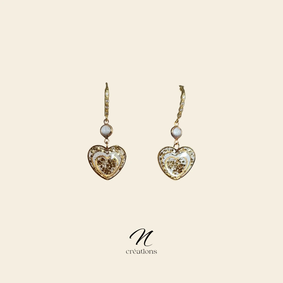 Boucles d'Oreilles Cœurs