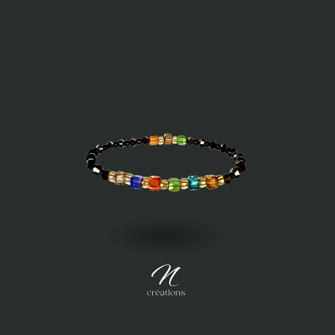 bracelet cristal noir